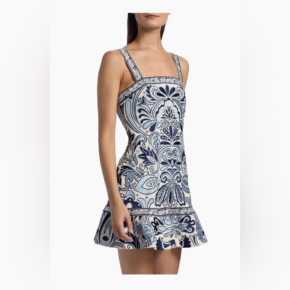 Kaidra Embroidered Cotton Minidress